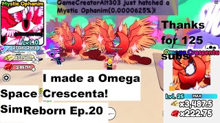 I crafted the 🌙OMEGA CESCENTA using a 0.0000625% 🌠MYSTIC UNIDENTIFIED | Rblx Space Sim Reborn ep.20