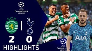 Sporting CP vs Tottenham Hotspur 2-0 | All Goals and Extended Highlights Champions league 2022