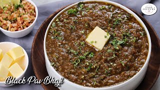 Black Pav bhaji | ब्लॅक पाव भाजी | Mumbai Street Style Pav Bhaji Recipe - Indian Street Food