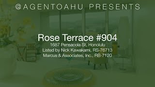 Rose Terrace #904 - 1687 Pensacola St. - #AGENTOAHU