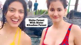 Disha Patani Dancing In Pool With Sister Khushboo Patani And Friend Aleksander Alex  #Shorts