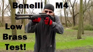 Benelli M4 Rapid Fire Low Brass Test!