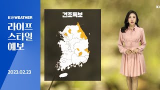 [날씨] 2월23일_내일(금) 동해안, 제주도 비나 눈…공기 질 탁하고 건조