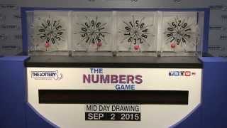 Midday Numbers Game Drawing: Wednesday, September 2, 2015