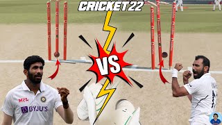 Bumrah vs Shami - Whose Bowled Was Better? - Cricket 22 #Shorts - RahulRKGamer