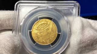 PCGS grades revealed in open box video 1914 D Lincoln, 1893 S Morgan 1806 gold $5 bust