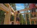 Framing The Addition Roof For Our Off Grid Home!