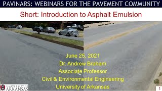 Introduction to Asphalt Emulsion (Pavinar Short)