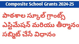 School Composite Grants 2024-25 | PMSHRI App Estimation and Resolution Generation \u0026 Upload Process