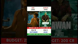 LEO 🆚 JAWAN MOVIE COMPARISON | Srk Vs Thalapathy Vijay #shorts #viral #movie #movieupdates #srk