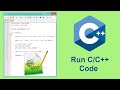 Run C/C++ Application Using Notepad++