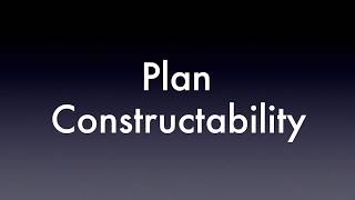 Plan Constructability