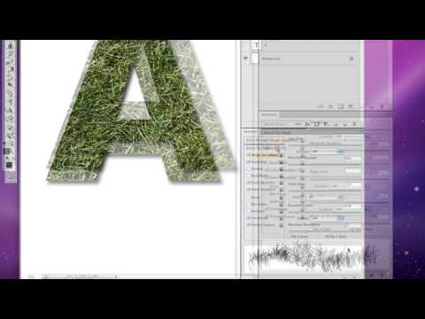 How to create realistic grass type effect. How to create realistic grass type effect.