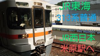 【JR東海313系】〜米原駅へ到着〜