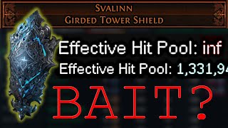 Infinite EHP Shield for IMMORTAL Builds? How to detect LEGIT Svalinn Builds in POE 3.25?