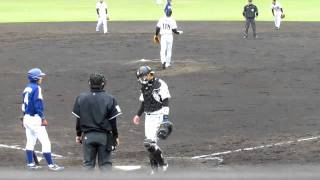 平成23年5月3日全播磨硬式野球団戦（鳴尾浜）5回表　玉置