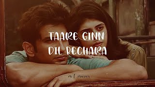 Taare Ginn: Dil Bechara (Lyrics)- Sushant Singh Rajput, Sanjana Sanghi & A.R. Rahman