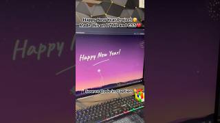 Happy New Year Project 🎉 ✨️ in HTML CSS and JavaScript #htmlcssjavascript #code
