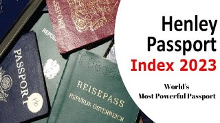 Henley Passport Index 2023 ** Top 20 Countries ** India Ranking ** Telugu