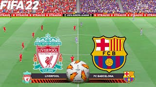FIFA 22 | Liverpool vs Barcelona - UEL UEFA Europa League - Full Match & Gameplay