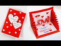 Easy and beautiful card for valentines day / valentine's day greeting card - Happy Valentine's day