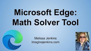 Math Solver Tool in Edge Browser