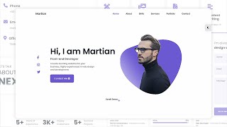 Complete Responsive Personal Portfolio Website - Using Html, CSS \u0026 Javascript