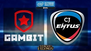 League of Legends - Gambit vs. CJ Entus - IEM Katowice 2015 - Group B