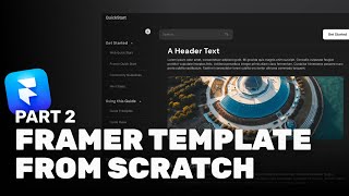 Building a Responsive Framer Template from Scratch: Collapsable Sidebar & Responsiveness