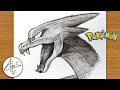 How To Draw Charizard | Pokemon Sketch Tutorial (Step by Step)