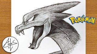 How To Draw Charizard | Pokemon Sketch Tutorial (Step by Step)