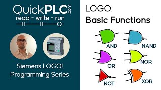 LOGO! Basic functions - AND OR NAND NOR XOR NOT & Edge | Siemens PLC Programming