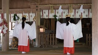 美保神社・朝御饌祭・巫女舞・真の神楽 MIHO-JINJA SHRINE JAPAN