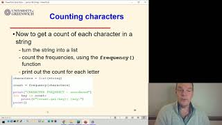 Python 08-9: Strings - Text processing with dictionaries