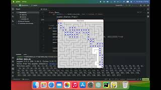 Maze Solver using Depth-first Search (DFS) in Python