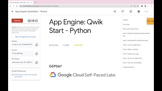 App Engine: Qwik Start - Python || #qwiklabs || #GSP067 || [With Explanation🗣️]