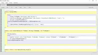 PART 3 - INSERTING DATA INTO SQL FROM JAVA (CRUD APPLICATION )