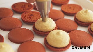 고소함의 끝판왕 우도땅콩 캐러멜 마카롱 Udo Peanut Caramel macarons | Dalmiin 달미인 | ASMR