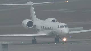 GULFSTREAM G550 4K-080 PŘÍLET A ODLET NA LETIŠTI ZURICH-WEF NÁVŠTĚVNÍK 19. 1. 2025