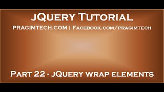 jQuery wrap elements