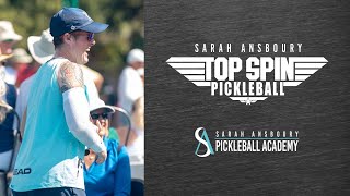 Top Spin Pickleball - Intro with Sarah Ansboury