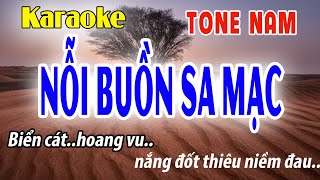 Nỗi Buồn Sa Mạc Tone Nam | Gm | Karaoke Đời Sống và Âm Nhạc