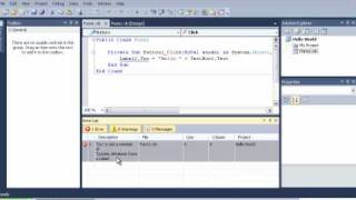 VB Tutorial 1: Hello World