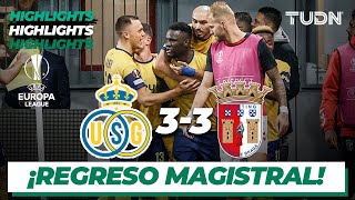 Highlights | Union Saint Gilloise 3-3 Braga | UEFA Europa League 22/23-J4 | TUDN