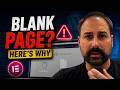 Elementor Blank Page Issue | Here's Why