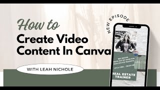 Video Marketing for Realtors in Canva