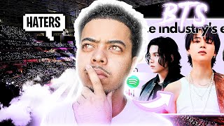 American REACTS To WHY THE MUSIC INDUSTRY IS TERRIFIED OF BTS!!!