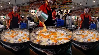 The Most Popular Crispy Fried Mussel Pancake at Bangkok Street Food Thailand