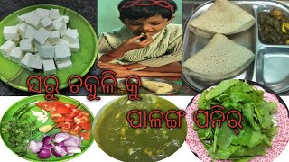 ସରୁ ଚକୁଳି କୁ ପାଳଙ୍ଗ ପନିର୍.... Palak paneer recipe|Odia food