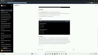 python program for transpose of a matrix
